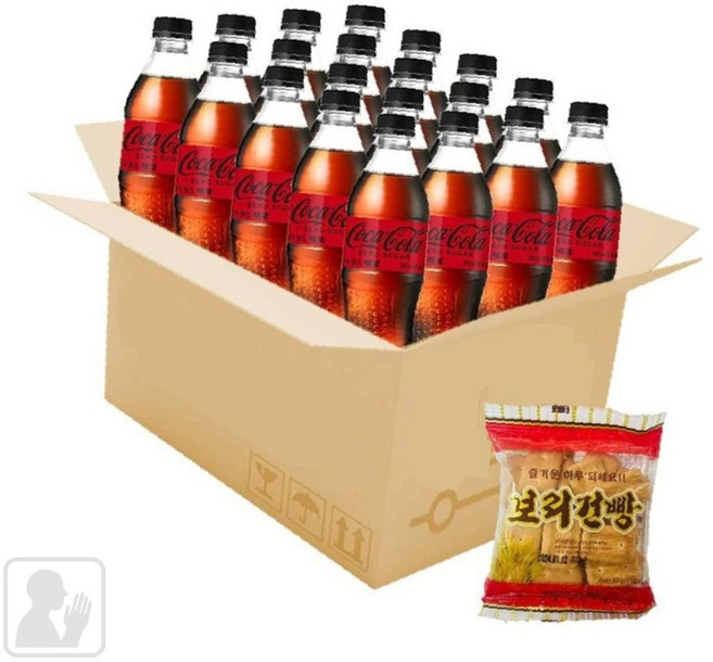 분필스 여름음료 코카콜라제로 500ml 20페트, 20개