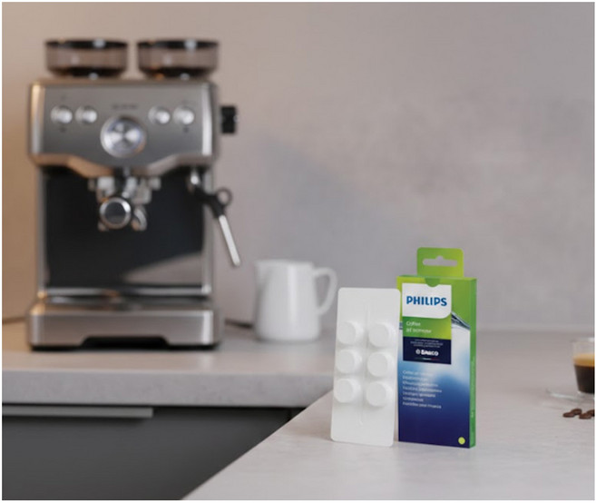 커피머신 오일 리무버 필립스 세척제 클리너 6개입, 1세트, 화이트