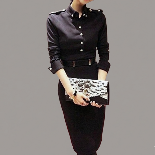 나라라오리 슬림라인포인트원피스