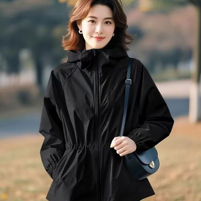 쩐쿠 여성 캐주얼 데일리 후드 집업 자켓 K0272