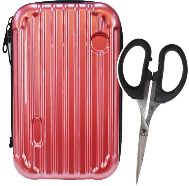 볼링 캐리어 미니 하드 파우치 (볼링가위포함) 볼링용품 볼링미니백 볼링파우치 미니가방 볼링용품수납, 핑크, 1개