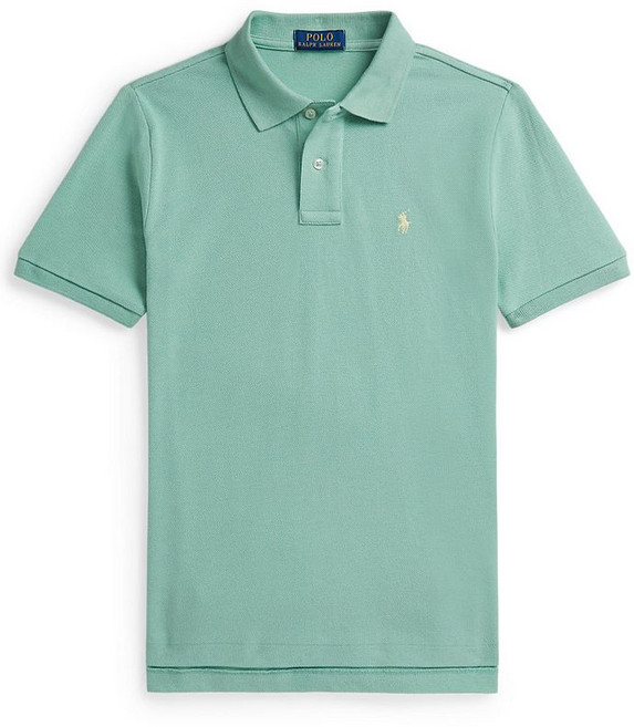 Polo Ralph Lauren 빅 보이즈 클래식 핏 코튼 메쉬 폴로 셔츠 - Celadon 248928