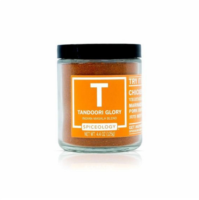 바베큐 시즈닝 가루 Spiceology 스파이슬로지 탄두리 글로리 인도 마살라 블렌드 커리 향신료 및 조미료 사용 대상 채소 양 마리네이드 돼지 해산물 견과류 소 두부, 4.4 온스 (1개 묶음), 510g, 1개