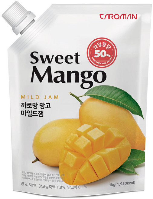 까로망 망고 마일드잼, 1kg, 1개