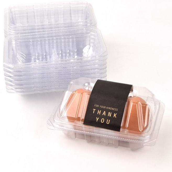 알박스 플라스틱 2구오각형 계란케이스 [특란/100개], 100개