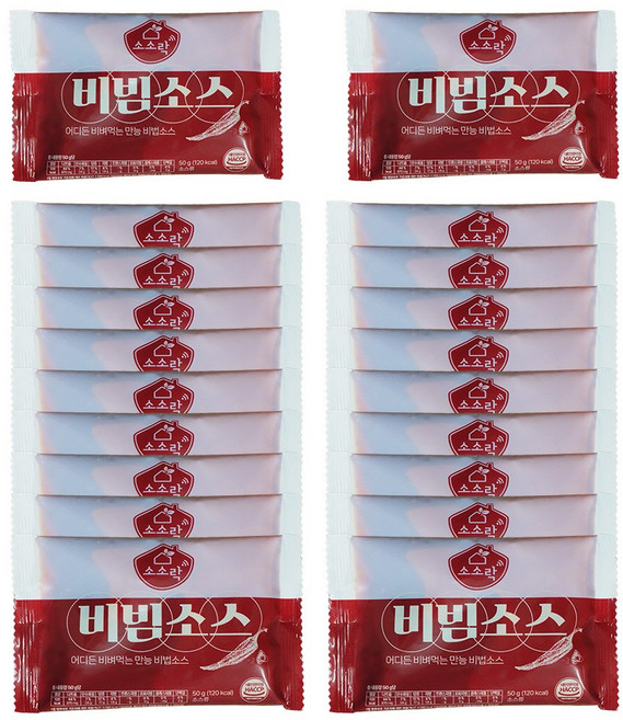 소소락 비빔소스 50g, 20개