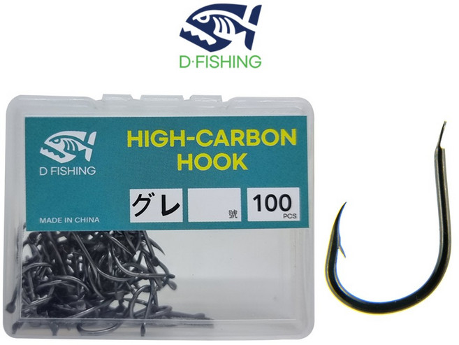 구레바늘 덕용 벵에돔 낚시바늘 100개 케이스, 1개, 100개입