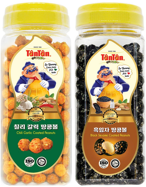 탄탄 칠리 갈릭 땅콩볼 240g + 탄탄 흑임자 땅콩볼 240g