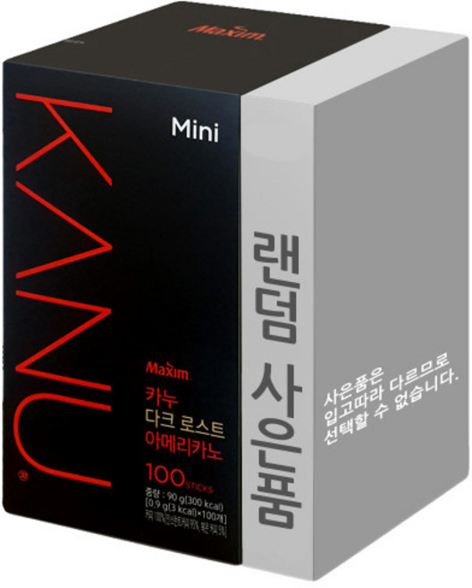 카누 다크로스트 아메리카노 미니 + 랜덤사은품, 1개, 100개입, 900mg