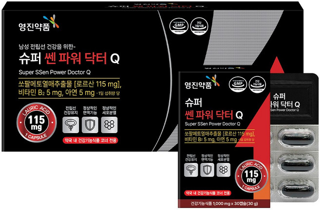 영진약품 슈퍼 쎈 파워 닥터 Q 로르산, 1박스, 120정