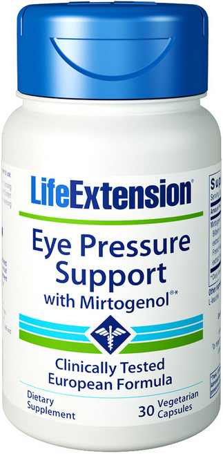 LIFE EXTENSION Eye Pressure Support秘蘿素素食膠囊, 30顆, 1罐