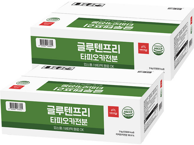 업소용 대용량 버터떡 타피오카전분, 2개, 5kg