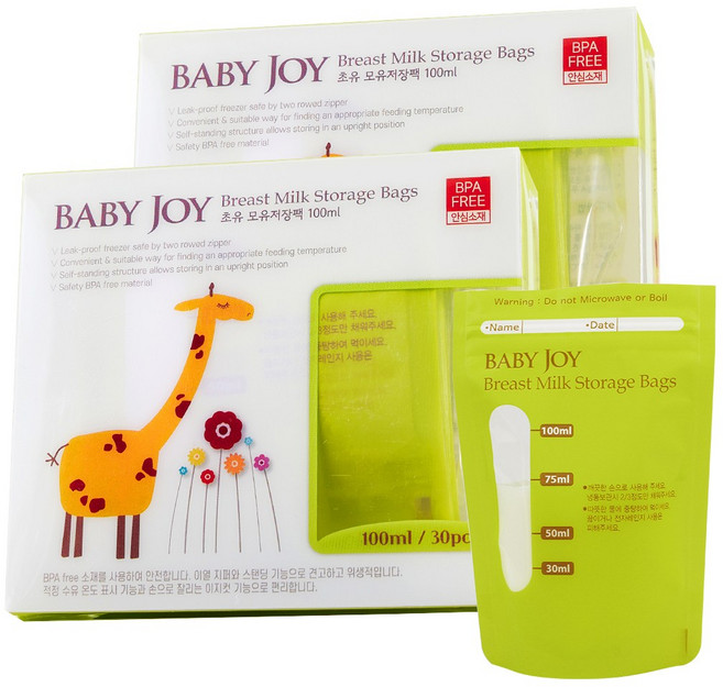 퍼펙션 베이비조이 초유&모유 저장팩 100ml, 30개입, 2개