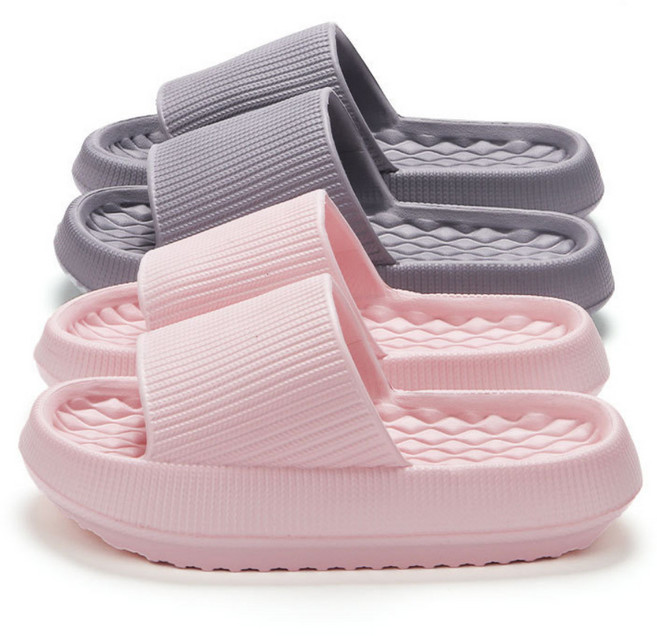 1+1 제이드슈 4cm 이상 통굽 말랑말랑 EVA 슬리퍼 임산부 사무실 실내화 거실화 발편한