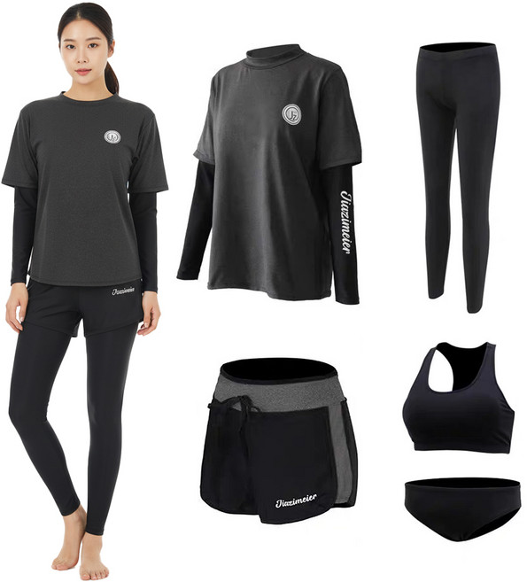 서브22 루즈핏 일체형 래쉬가드 커플 상하의 세트 빅사이즈