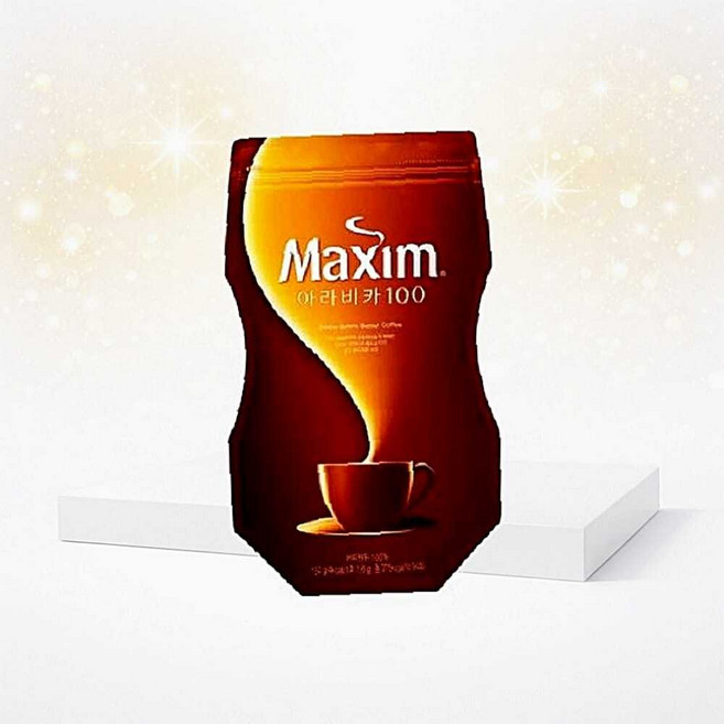 맥심 커피 아라비카 100 리필 150g 도이백 인스턴트 분말 동서식품 커피백, 1