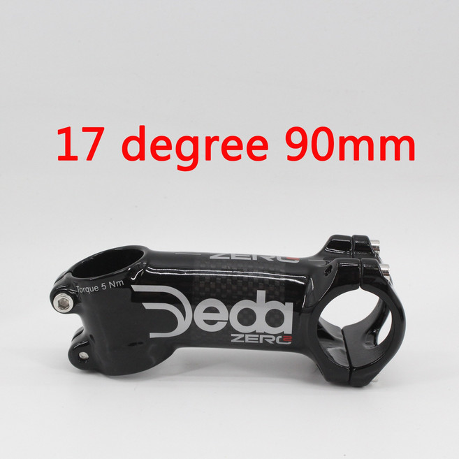 JEDA 실버 도로 탄소 자전거 스템 합금 산악 MTB 부품 31.8x60-120mm 6 17, 09 17 degree 90mm, 1개