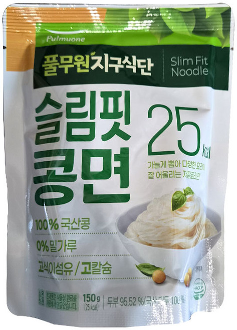 풀무원 지구식단 슬림핏 콩면 100%국산콩, 150g, 1개