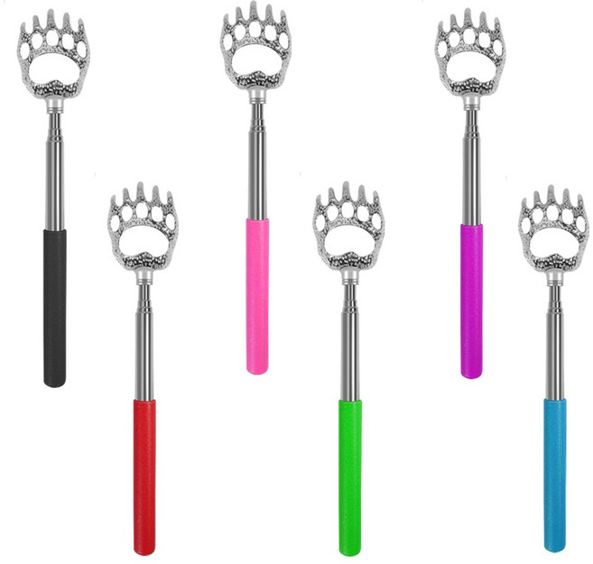 휴대용 스텐 접이식 효자손, 6개, 05)안테나 효자손 E타입-색상혼합