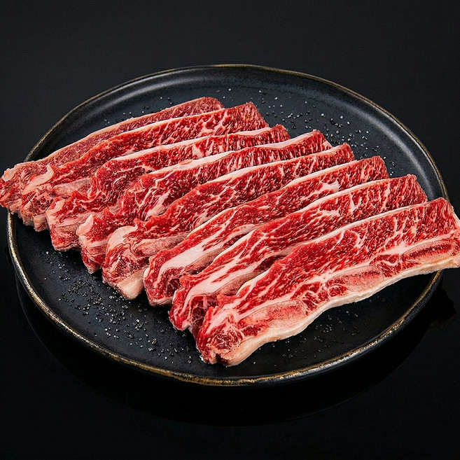 [마장동한우] LA갈비 꽃갈비 세트 (미국산 프라임등급) 3kg 선물세트 육즙 폭발 프라임등급, 1세트