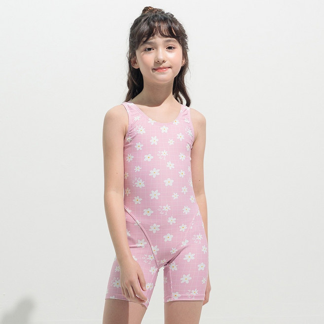 [티막] 여아동 피트니스 3부 수영복 MKF0552