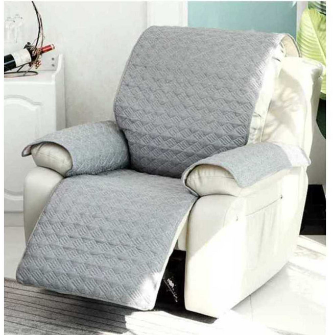 리클라이너 소파 패드 커버 매트 깔개 덮개 인테리어, 1개, 로맨틱퍼플-치마형 1인용