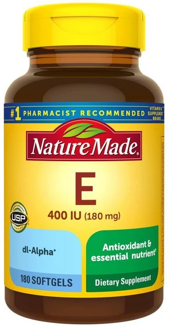 네이처메이드 비타민 E 400IU 소프트젤 180정, 1개 - 쿠팡