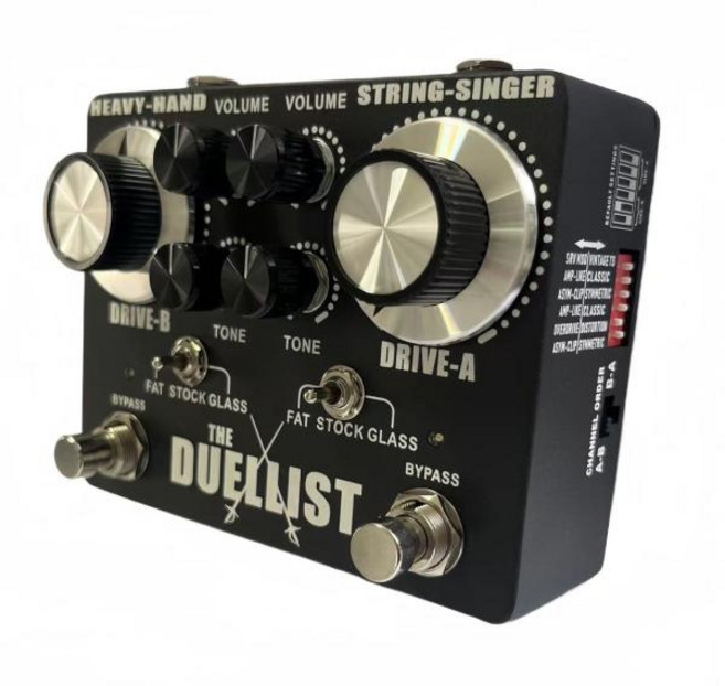 멀티이펙터 기타 페달 킹 톤 듀얼리스트 오버드라이브 왜곡 효과 클래식 블랙 트루 바이패스 새 버전