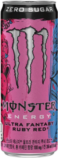 코카콜라 몬스터 에너지 울트라 판타지 루비 레드 에너지드링크 탄산음료, 24개입, 355ml