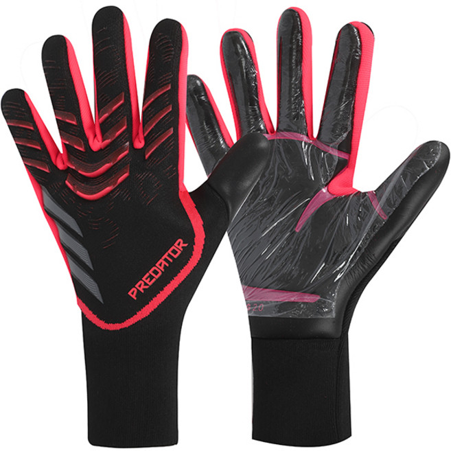 아디다스 축구 풋살 Predator 키퍼 장갑 GL 프로 블랙-레드-그레이 3S, 상세설명참조, 1개