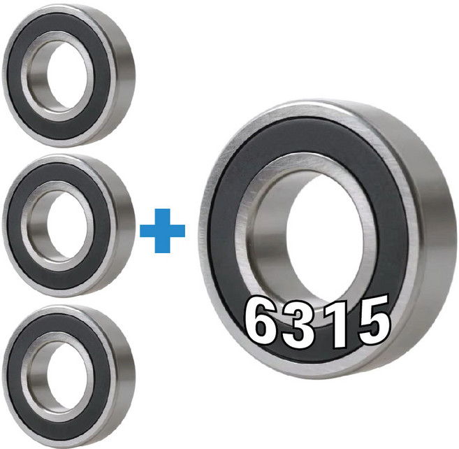 믿을수있는 일본산 볼베어링 6300 ~ 6316 DD 3+1무커버 산업용 기계수리 MADE IN JAPAN 일제 일산, 1세트