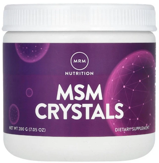 MRM MSM 크리스탈 Crystals 1000mg 식이유황 파우더 가루 분말 200g - 쿠팡