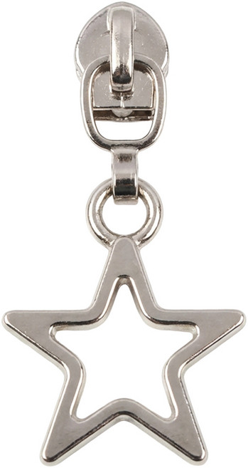 홈패션지퍼머리 3호 코일 지퍼고리 슬라이더, 10개, 롤 지퍼머리3호-07실버