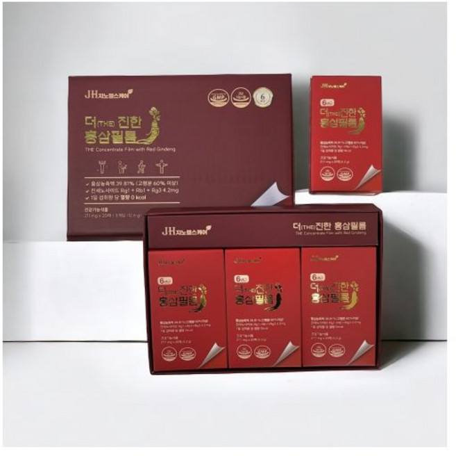 지노헬스케어 더 진한 홍삼필름 세트 211mg x 20매 x 3개, 1개, 20정