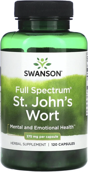 Swanson Full Spectrum 세인트존스워트 375mg 캡슐 120정, SwansonFullSpectrum세인트존스워트375m, 1개 - 쿠팡