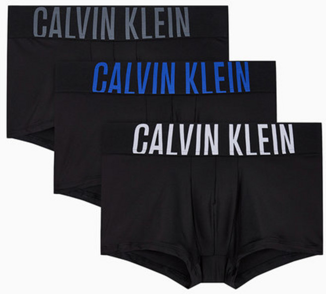 백화점정품 캘빈클라인 남성 언더웨어 팬티 드로즈 선물 [캘빈클라인언더웨어]H남성 인텐스 파워 마이크로파이버 스트레치 로우 라이즈 트렁크 3PKNB3611-ZD 부부선물 캘빈클라