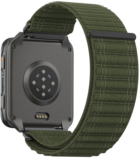 24mm 소프트 나일론 루프 밴드 통기성 스트랩 호환 Garmin Venu X1 Quick Release 워치밴드 for Coros NOMAD APEX 4 46mm, 그린