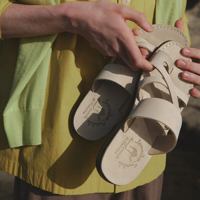 [예루살렘 샌들] [Jerusalem Sandals] 8NN THE GOOD SHEPHERD-WHITE NUBUCK (더 굿 셰퍼드 누벅)