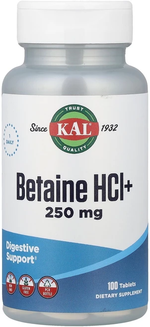 KAL 베타인 HCl플러스 100정, 2개 - 쿠팡