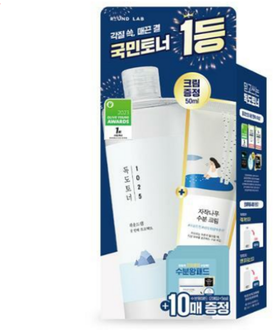 라운드랩 1025 독도 토너 500ml 어워즈 한정기획(+크림50ml+패드10매), 1개