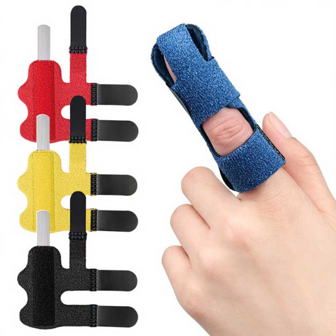 의지몰 3단고정 통기성 손가락 보호대, 손가락보호대 블랙, 1개