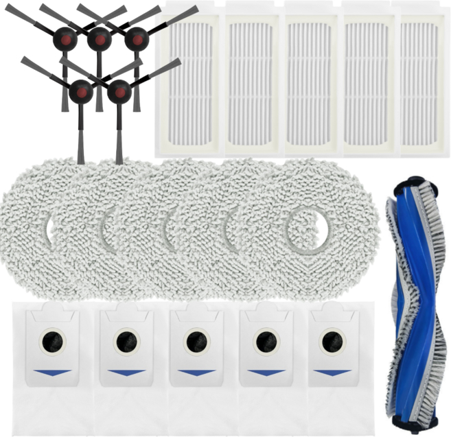 크리니스 에코백스 T30 T30s Pro 옴니 호환 소모품, 1개, Ecovacs 21pcs