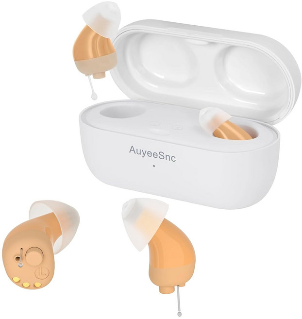 AuyeeSnc USB 집음기 고령자 초소형 슈온키 귀 구멍식 양귀 충전식 집음기