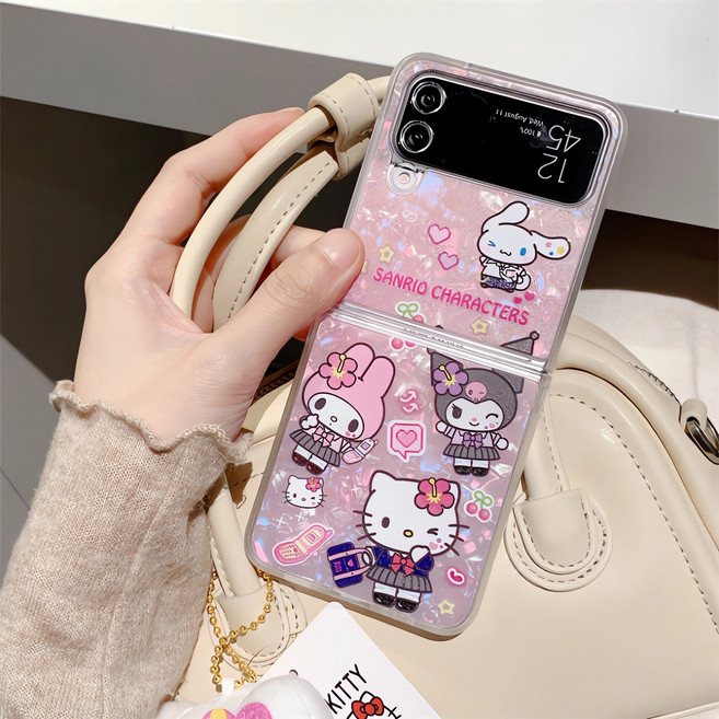 얌코 갤럭시 핸드폰케이스 z플립4 z플립5 z플립6 z플립7 교복 캐릭터 휴대폰 케이스