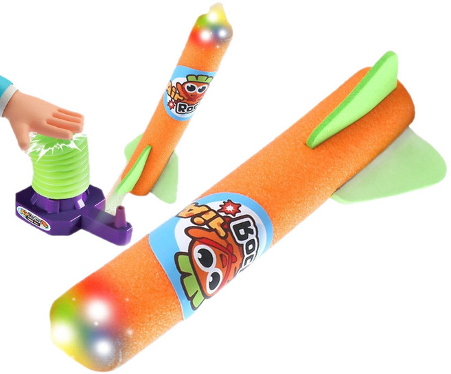 空氣火箭發射器 附LED燈, 單一顏色, 1套