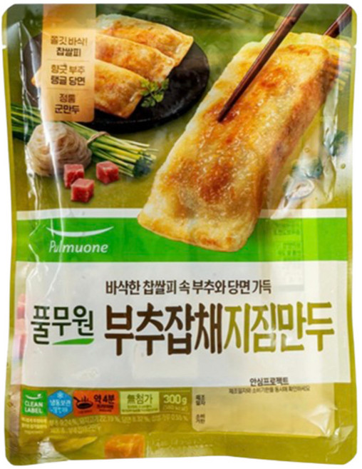(냉동)[풀무원]부추잡채군만두300gx3, 300g, 3개