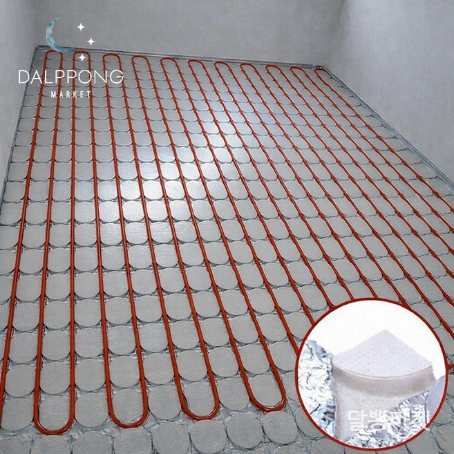 온수 판넬 조립식 알루미늄 건식 난방 보일러 바닥 시공, 1개, A. 알류미늄 U자형(16관 15cm 간격)