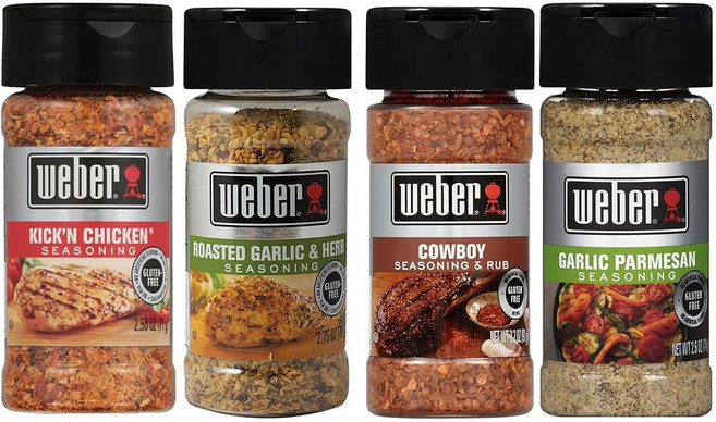 웨버 로스팅 마늘 & 허브 양념 5.5온스 셰이커, Classic Grilling Spice Set, 10.5 Ounce (Pack of 1)