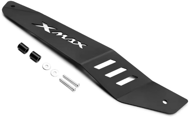 락모터스 XMAX 25년이상 호환 페리전 머플러커버 머플러가드 튜닝, 블랙, 1개