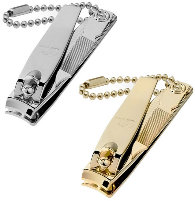 쓰리세븐 777 체인 소형 손톱깍이 N-608FG N-608FC, 1세트, 혼합